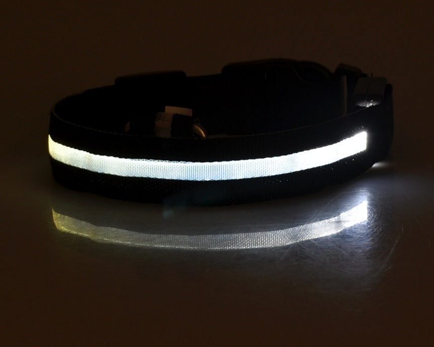 Nylon LED Luminous Dog/Cat Night safety Collar