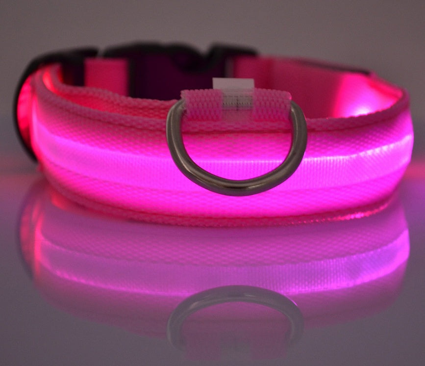Nylon LED Luminous Dog/Cat Night safety Collar