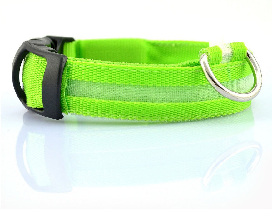 Nylon LED Luminous Dog/Cat Night safety Collar