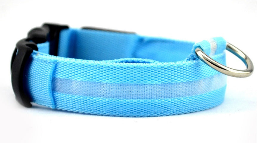 Nylon LED Luminous Dog/Cat Night safety Collar