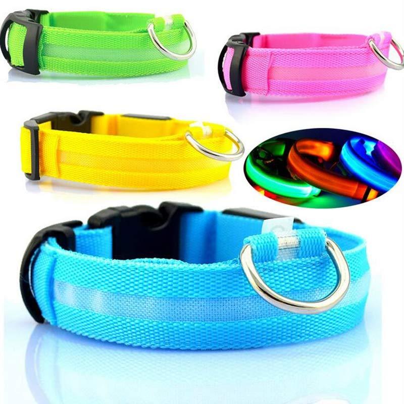 Nylon LED Luminous Dog/Cat Night safety Collar