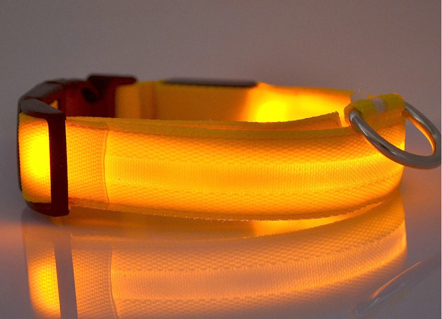Nylon LED Luminous Dog/Cat Night safety Collar