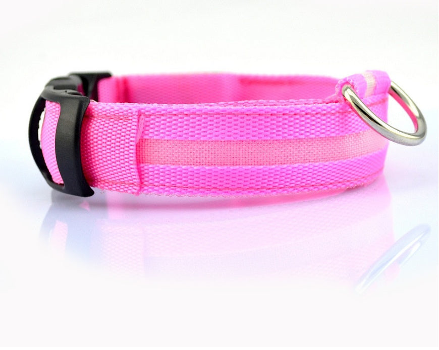 Nylon LED Luminous Dog/Cat Night safety Collar