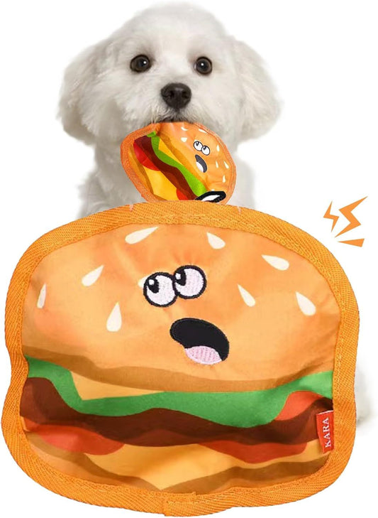 Burger themed Crinkle/Squeak toys