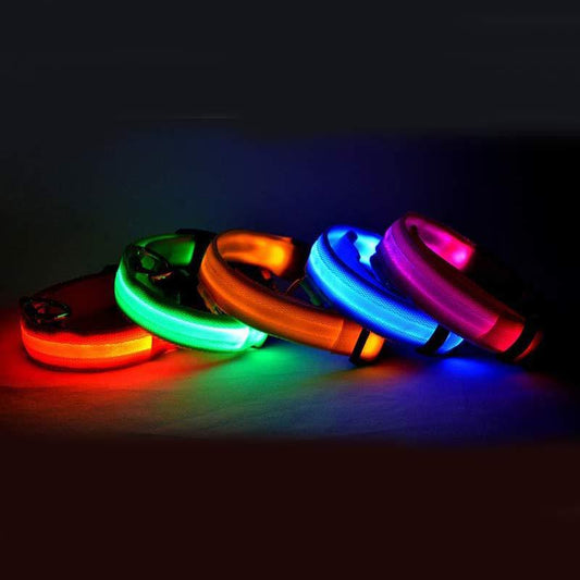 Nylon LED Luminous Dog/Cat Night safety Collar