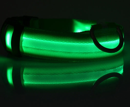 Nylon LED Luminous Dog/Cat Night safety Collar